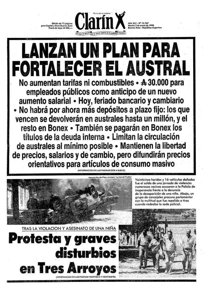 Menem asumió la presidencia de maneta anticipada y debió lidiar con niveles de inflación extremos