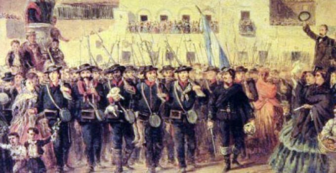 Partida de Guardia Nacional hacia Pavón