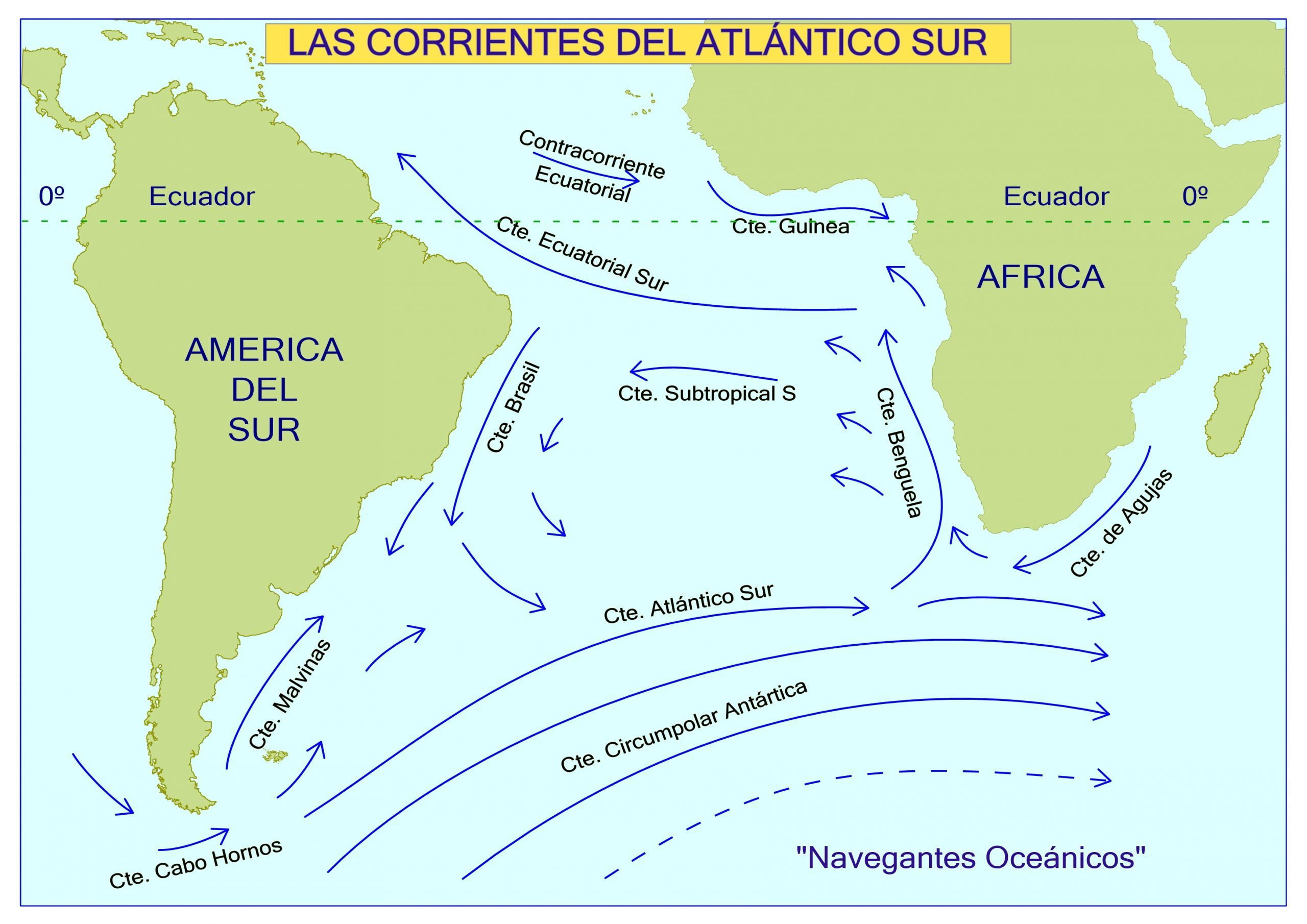 Corrientes del Atlántico Sur [Foto: Navegantes Oceánicos]
