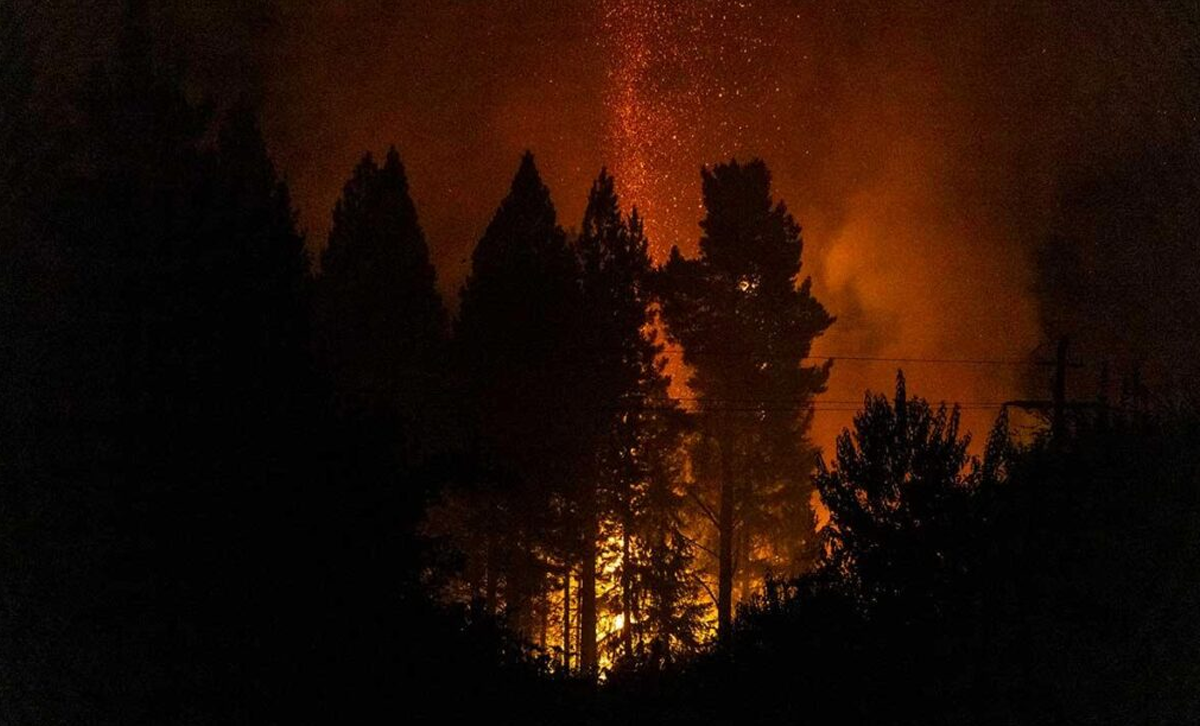 Incendio en El Bolsón [Foto: Jade Sivori / Tierra Viva]