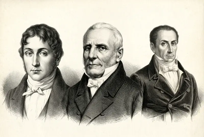 Feliciano Chiclana, Manuel de Sarratea y Juan José Paso